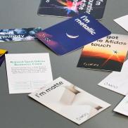 MOO Square and Round Corner Business Card Samples